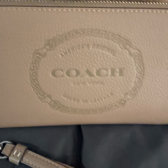 Coach Beige Leather Tote and Wallet Set - Picture 4 of 10